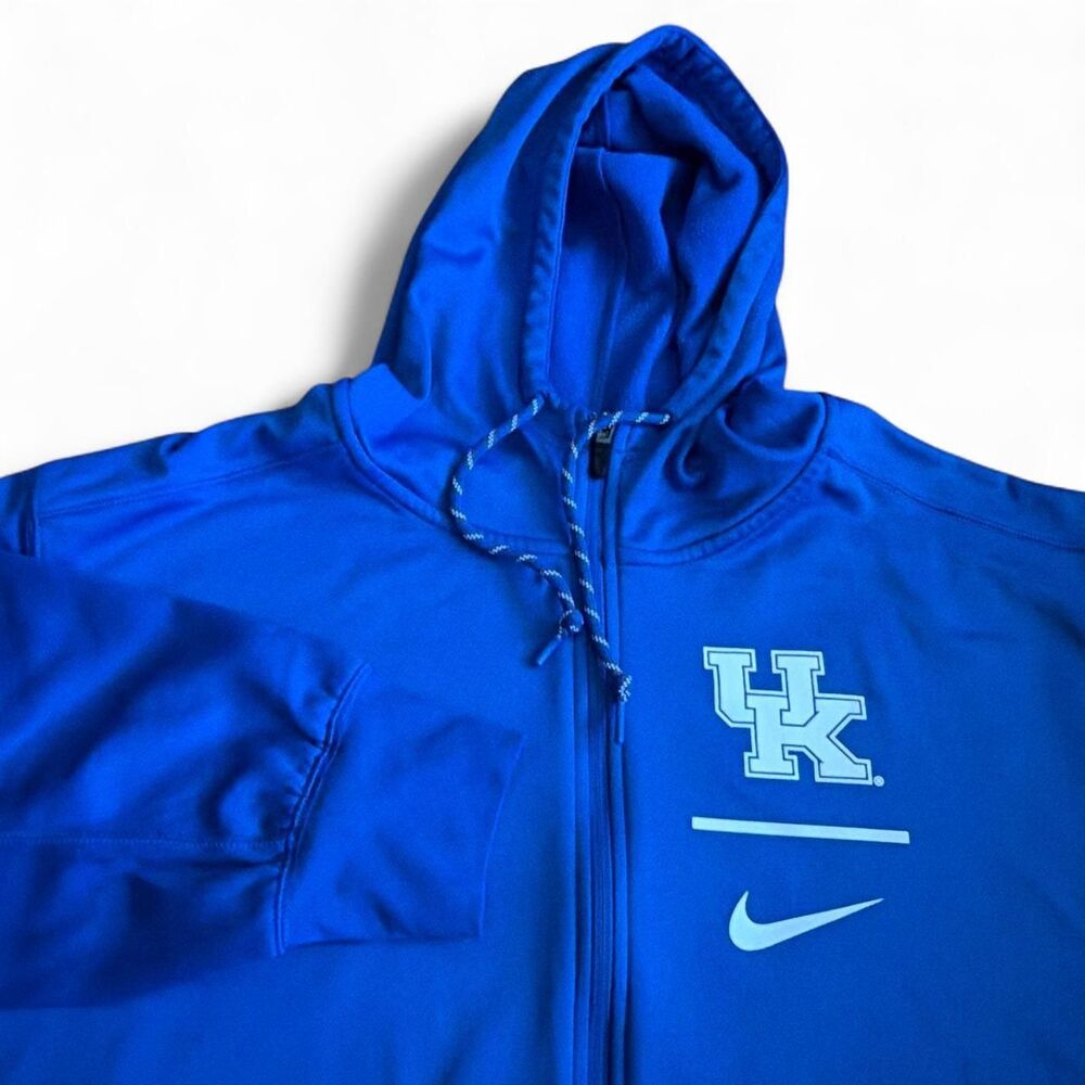 Nike Kentucky Wildcats Therma Fit Full Zip Performance Hoodie Mens 3XL Blue